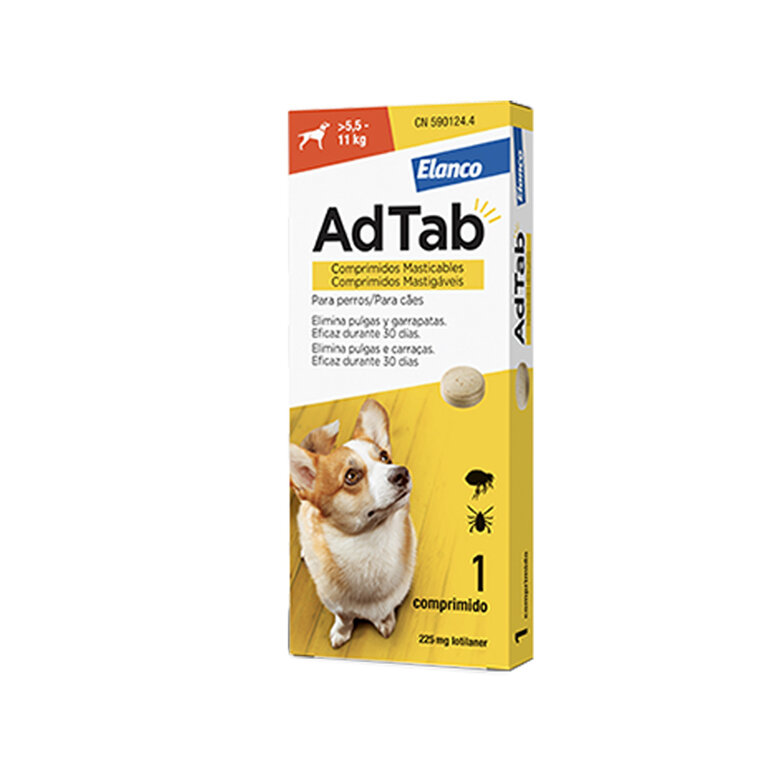 AdTab Comprimido Antiparasitario para perros, , large image number null